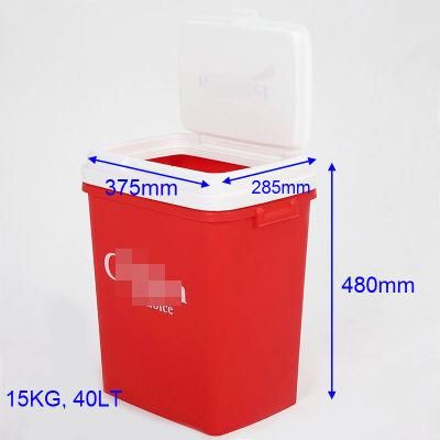 Taizhou Bright Plastic Pet Food Containers with Lid for Storaging
