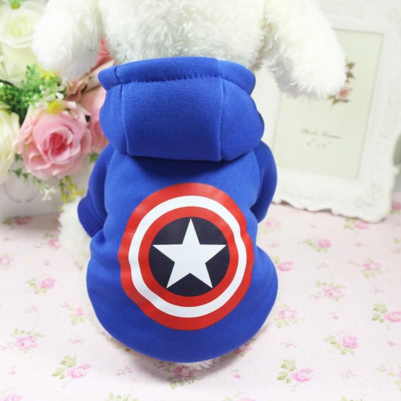 Autumn Winter Dog Apparel Jacket Cotton Cartoon Hoodie Pet Clothes