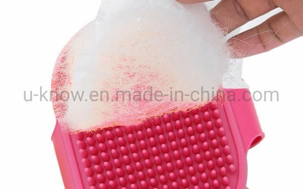 4 in 1rubber Pet Mitt, Pet Brush, Pet Bath Massage Brush