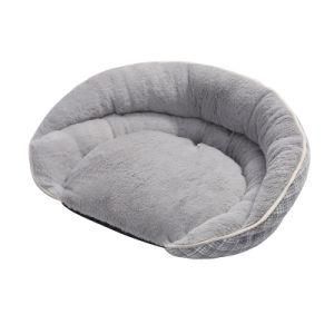 New Super Soft Fabric Removable Cover Bolster Dog Bed Cushion Big Size Pet Bed Sofa