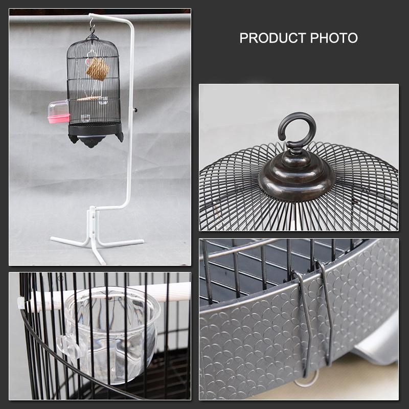 2022 New European Cabinet Wholesale Pet Products Bird Cages with Shelf Parrot Cage