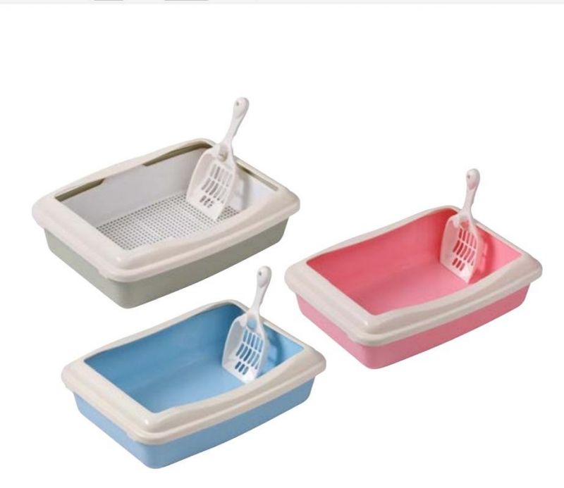 Square Cat Litter Box with Gridding