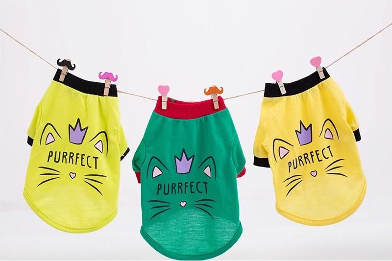 Manufacturer Supplies New Summer Pet Dog T-Shirt Teddy Bear Schnauzer Thin Small Medium-Sized Dog Clothes