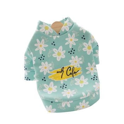 New Autumn Winter Dog Hoodie Small Daisy Cute Cartoon Small Medium Dog and Cat Pet Clothes