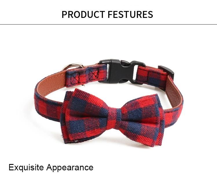 New Halloween Cute Fabric, Quick Release Buckle Light Weigh Bow Pet Collar//