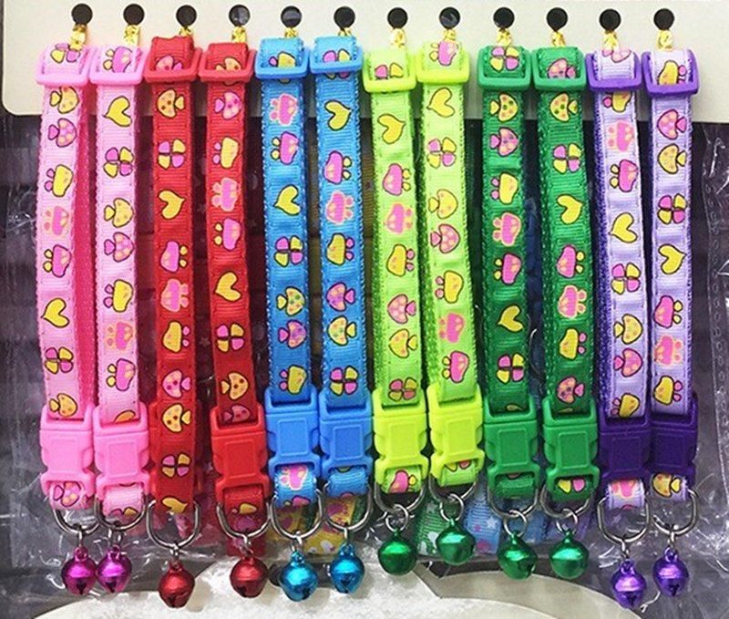 Portable Cheapest Nylon Pet Collars with Bell