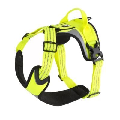 Fully Adjustable Reflective Front &amp; Back Range Harness Mesh Padded Pet Vest