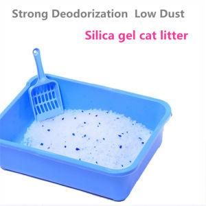 Factory Bulk OEM Silica Gel Cat Litter 1-8mm with 3%-5%Blue