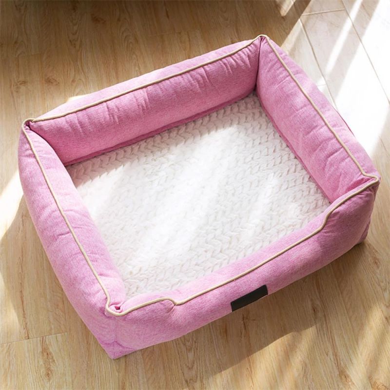 Washable Custom Rectangular Luxury Dog Pet Bed