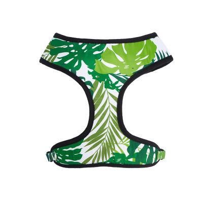 2020 New Arrival Personalized Pet Harness Leaf Printing Dog Soft Harness Pattern Pet Accessories