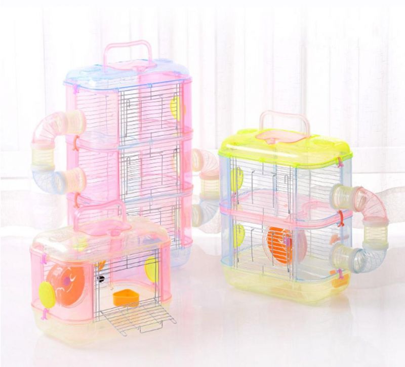 in Stock Extra Large Ceramic Pink Acrylic Hamster Cage