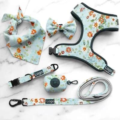 Red Custom Individual Package Xs, S, M, L, XL or No Pull Dog Harness Set