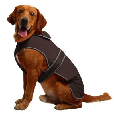 Easy to Clean and Easy on and off Winter Dog Coat with Zipper for Harness