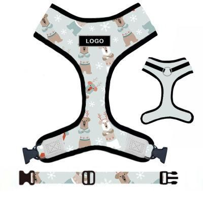 Most Popular Polyester Pet Dog Harness Leash Adjustable Dog Harness Custom Pet Accessories