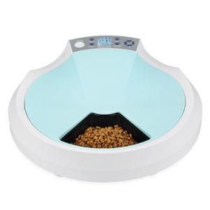 Automatic Pet Feeder Time Adjustable 5 Grilles Cat Dog Electric Food Dispenser