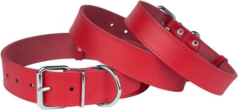 Handmade Genuine Leather Dog Collar with Small MOQ