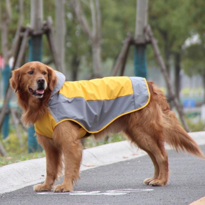 Fashion Pet Accessories Clothing Big Dog Clothes Four with Hood Legged Waterproof Dog Raincoat