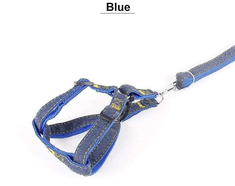 Dog Leash Harness Set with Adjustable Collar Heavy Duty for Pet Animal Daily Training Walking Running