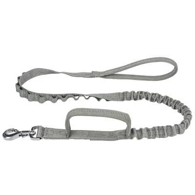 Grey Tactical Long Strong Bungee Extension Iron Magnetic Attachment Connect Dog Collar Leash