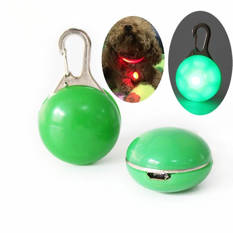 USB Rechargeable Dog Cat Pet Collar with Stainless Steel Carabiner