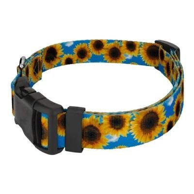 ODM OEM Hot Sell Pet Product Sunflower Adjustable Dog Collar