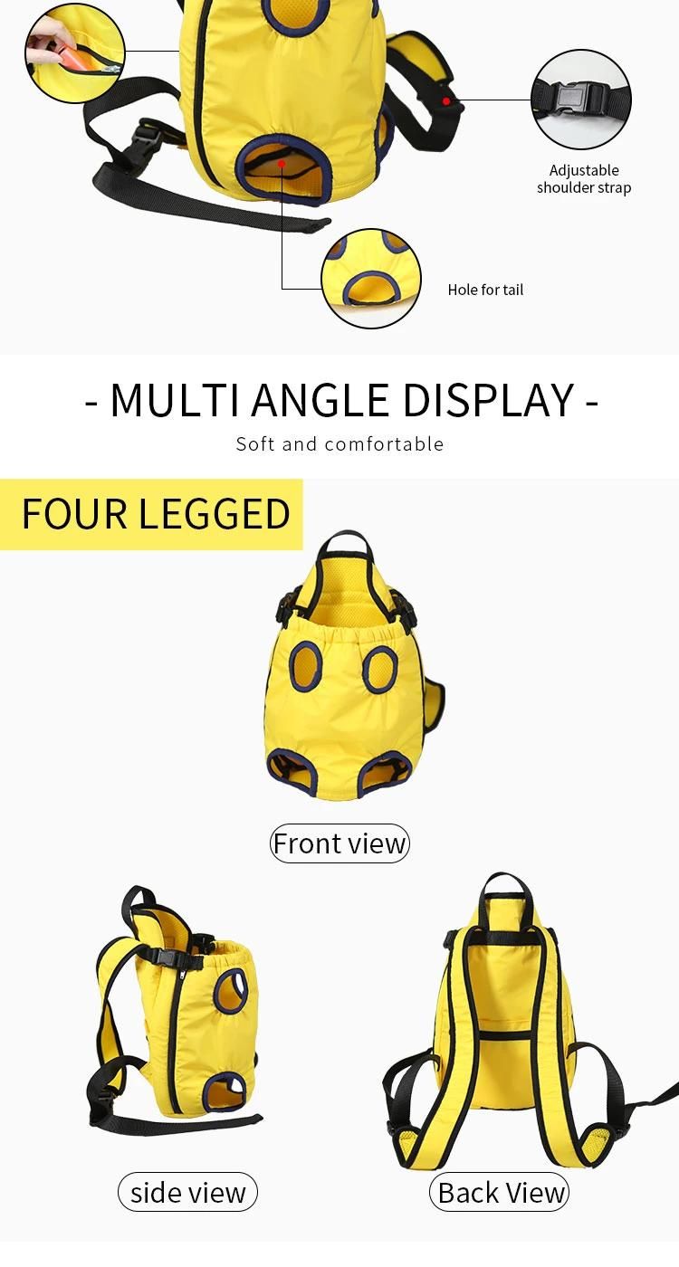 Luxury Mesh Neoprene Pet Carrier Bag Yellow Dog Carrier Cage