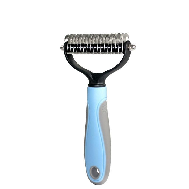 Double-Sided Pet Comb Cat Hair Removal Comb Dog Grooming Brush