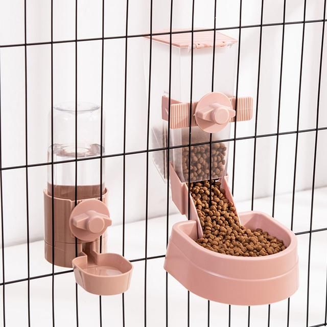 Whole Set Saparating Water and Food Plastic Material Pet Bowl
