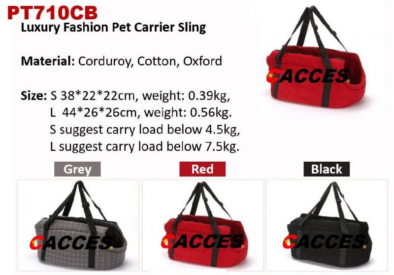 Pet Dog Cat Sling Carrier Bag Puppy Shoulder Carry Bag Hands Free Dog Papoose Carrier W/Adjustable Shoulder Strap Pet Travel Carrier Tote Bag Breathable for out