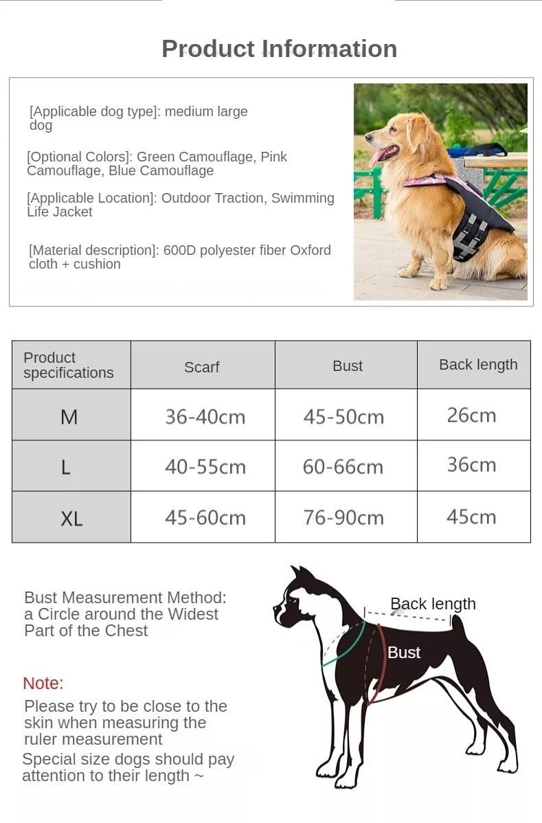 Pet Supplies Medium to Large Dogs Polyester Swimwear Dog Swimwear Life Jacket Clothes
