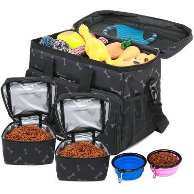 Includes 2X Food Storage Pocted Pet Weekend Dog Travel Bag