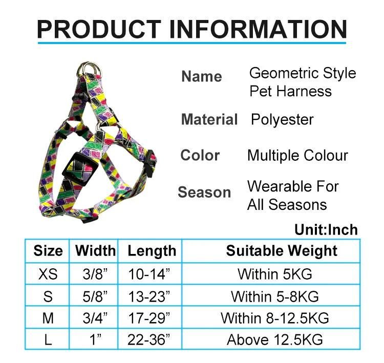 Hot Selling Factory Wholesale Custom Logo Nylon Dog Collar and Leash Harness Set