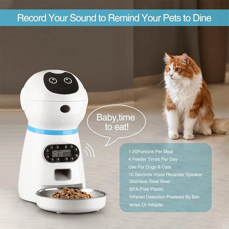 Wholesale Dog Dispenser Feeder Food Container Feeding Cat Smart Pet Automatic Feeders