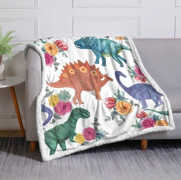 Stitch 3D Printed Anime Fleece Flannel Throw Blanket Dog Custom Sublimation Blankets