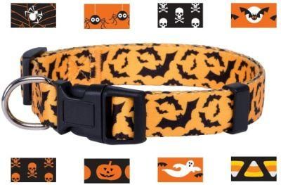 Halloween Dog Collar with Vibrant Colors