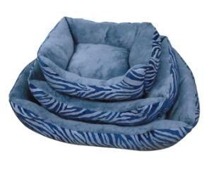 Solid Color Squair Dog Bed with Comfort Filling