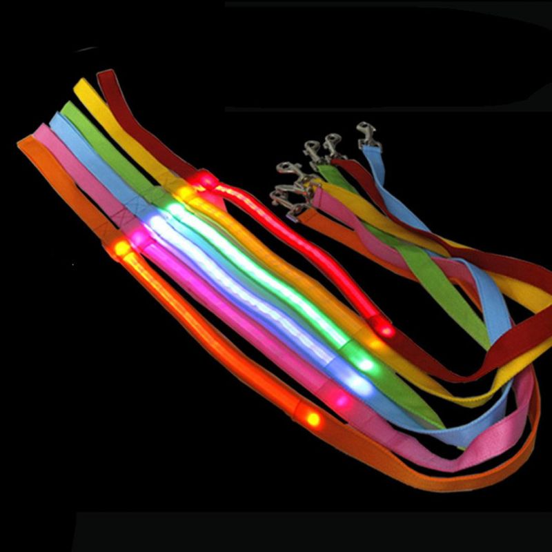 Light up Leash LED Traction Belt Flashing Dog Leash