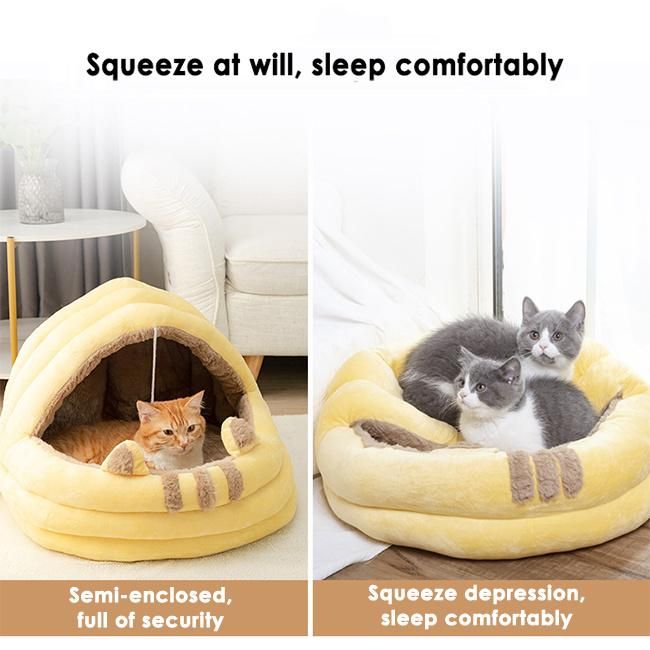 Customize OEM ODM Warm Comfortable Washable Pet Nest House Bed