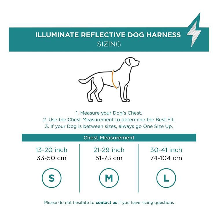 Adjustable Plastic Buckle Reflective Strip Dog Harness