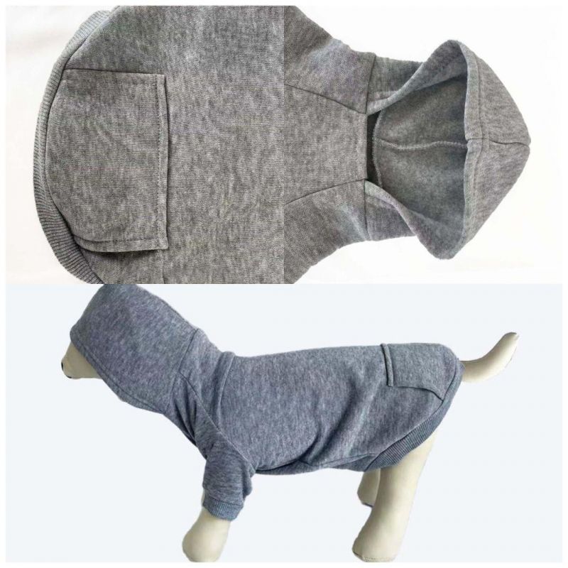 Customized Fashion Outdoor Hoodie Pocket Dog Accessories Apparel Pet Clothes