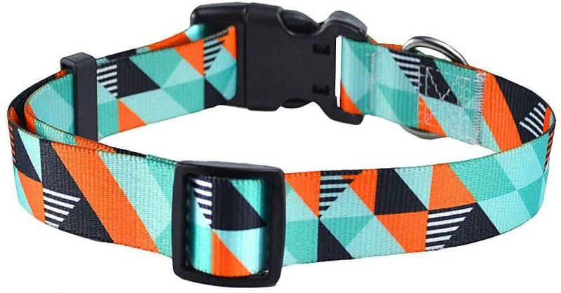Dog Collar with Bohemia Floral Tribal Geometric Patterns