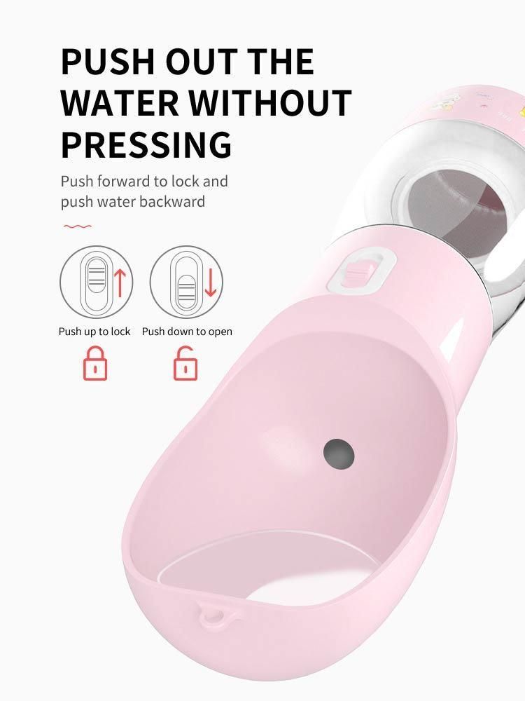 Amazon Best-Selling Food and Water Two-in-One Portable Travel Pet Water Feeding Bottle Water Dog