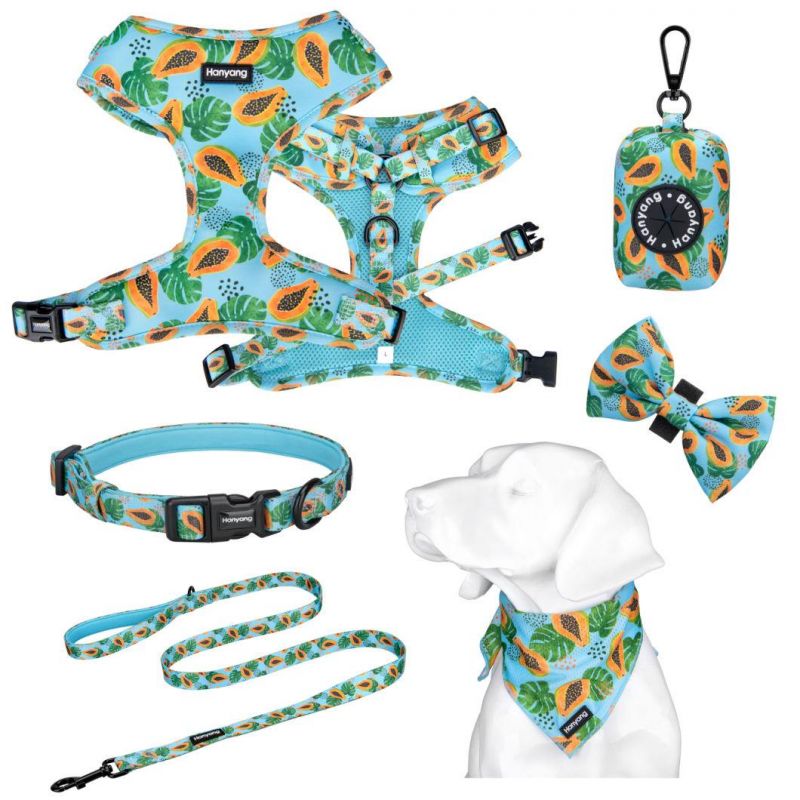 Adjustable Reversible Dog Harness Matching Accessories with Custom Pattern Dog Harness Add Brand Label