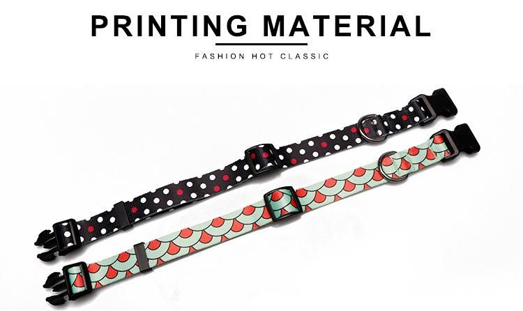 Free Design Custom Polyester Heat Transfer Printing Professional Factory Dog Collar