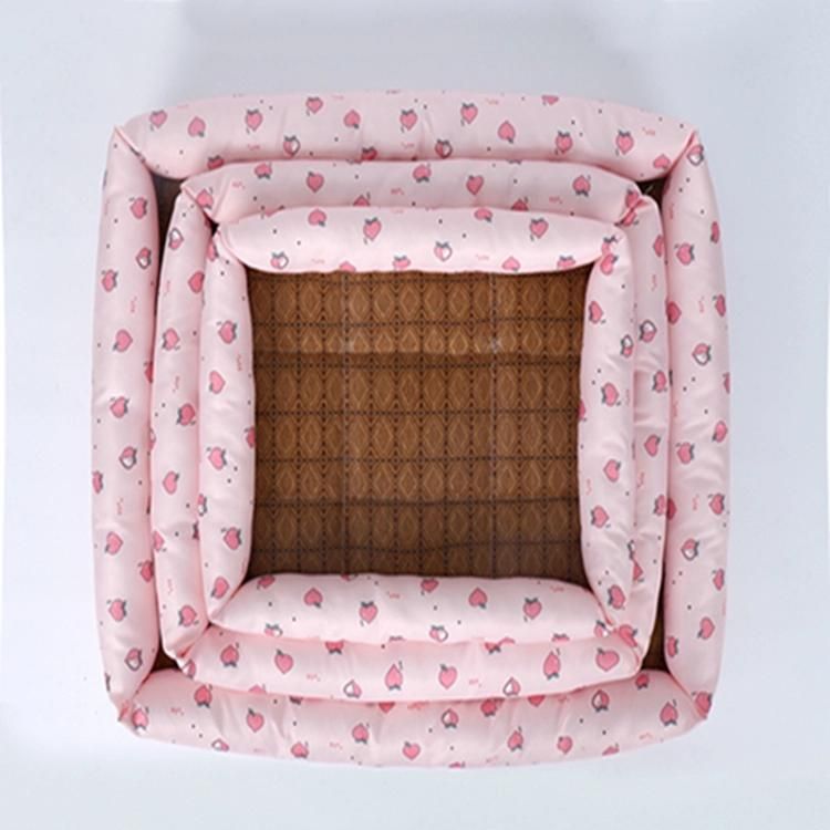 Hot Sell Factory Wholesale Square Cool Pet Bed for Summer Use Breathable Dog Pet Bed