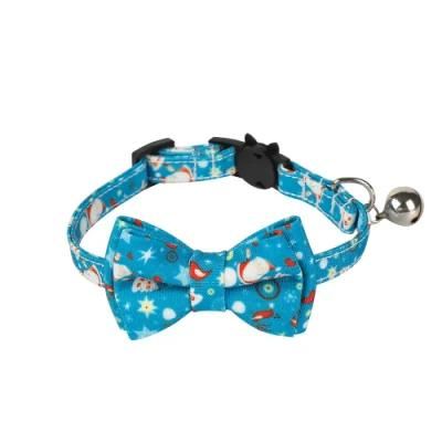 Breakaway Custom Cat Pet Collar, Luxury Private Label Bowknot Necklace Adjustable Cat Collar//