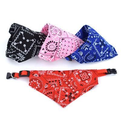 Wholesale Soft 100% Cotton Double Layer Printed Dog Bandana