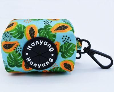 Summer Papaya Fruit Dog Pooper Scooper Poo Bag Holder