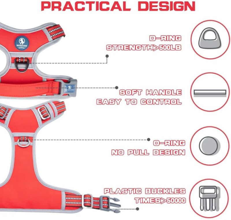 No Pull Choke Free Reflective Dog Harness