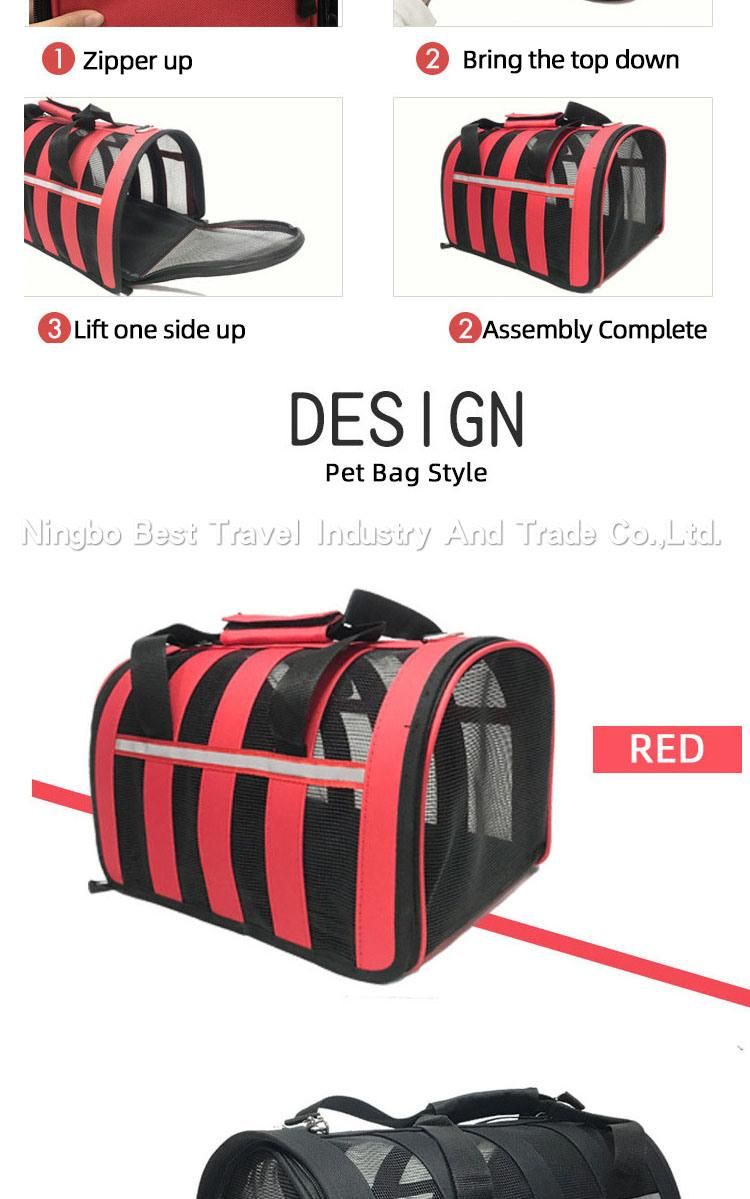 Wholesale Customize Popular Pet Products Supply Fashion Dog Carrier Cat Breathable Dog Backpack Foldable Pet Bag